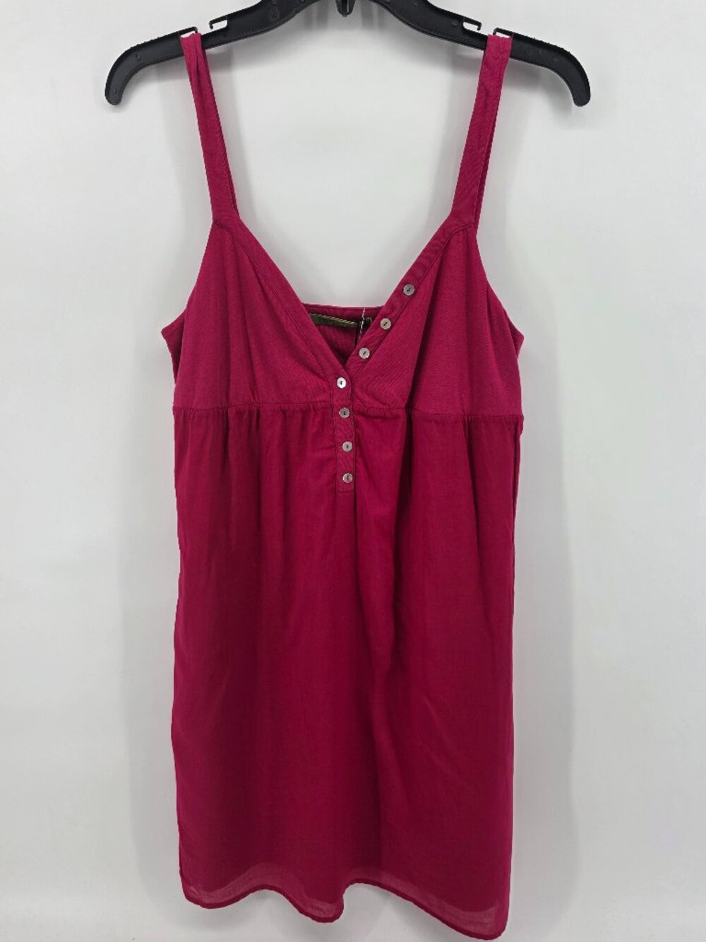 Velvet by Graham & Spencer Pink Cotton Henley Sundress Size M NWT